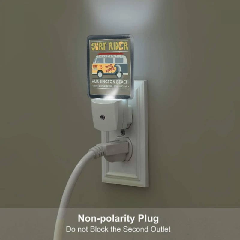 Night Light, A surfboard rider van is parked at Huntington Beach. Night Light, A Surfboard Rider Van Is Parked At Huntington Beach. -Pattern Night Light 01b8e74c8d2c0e89e6c5199af411cad3f0fa9e58