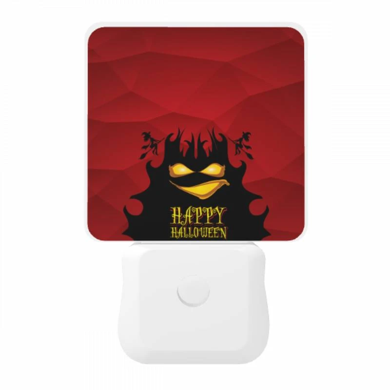 Night Light, A red background with a happy halloween sign. Night Light, A Red Background With A Happy Halloween Sign. -Pattern Night Light 01d1ed2c348b0bc05156c259a4759a86992ec76f