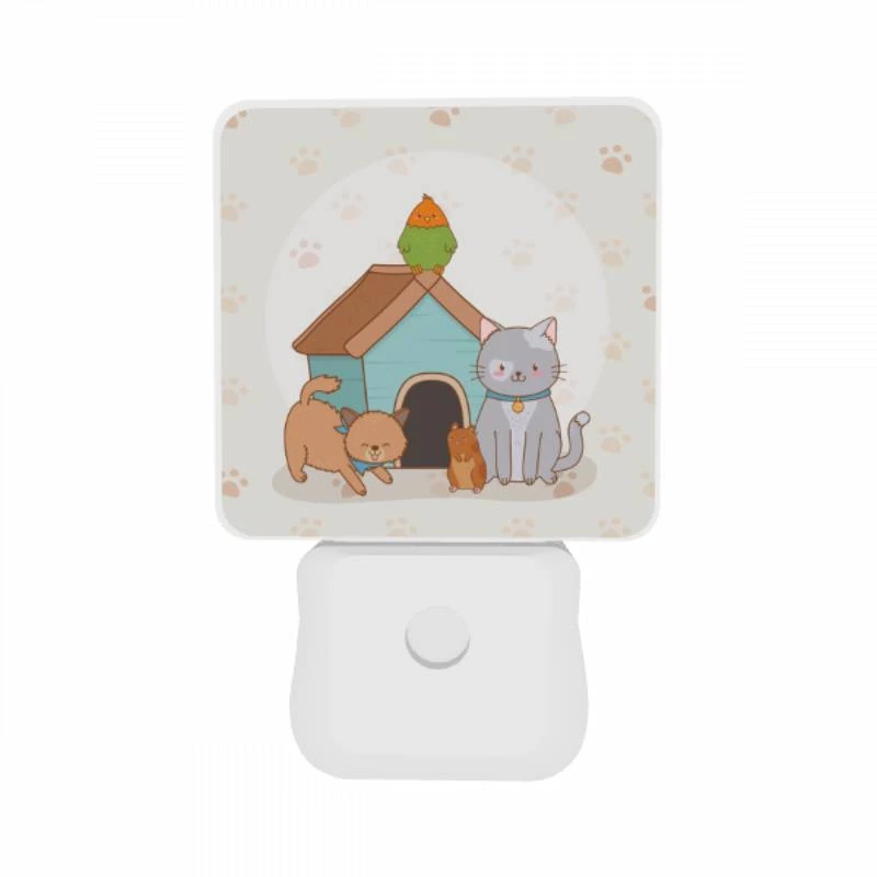 Night Light Set of 2, A cat Night Light Set Of 2, A Cat -Pattern Night Light 029709fbc2b58e46008c0e92621940f4e9f8eb34