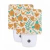 Night Light Set Of 2, A Colorful Pattern Of Flowers And Birds. 2 Night Light Set Of 2, A Colorful Pattern Of Flowers And Birds. -Pattern Night Light 02f1d6e9b7ae7b7757aa1080c2669857163ef08c