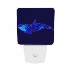Night Light Set Of 2, A Blue And White Whale Is Shown In A Blue Background. 8 Night Light Set Of 2, A Blue And White Whale Is Shown In A Blue Background. -Pattern Night Light 04250e857f1bc8cbd0e89c5bfbd37a46c2834781