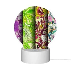 Round Acrylic Night Light, Three Colorful Designs Are Displayed On A Row. 11 Round Acrylic Night Light, Three Colorful Designs Are Displayed On A Row. -Pattern Night Light 042ee47953e9aca97ec744f329627c20ebb5e5b9