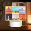 Rectangular Acrylic Night Light, A Collection Of Posters Featuring Various Countries. 1 Rectangular Acrylic Night Light, A Collection Of Posters Featuring Various Countries. -Pattern Night Light 0590c36eaa7c7af555d5f4c1869716684eddae4f