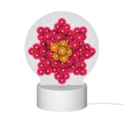 Round Acrylic Night Light, A Bouquet Of Pink And Yellow Flowers. 11 Round Acrylic Night Light, A Bouquet Of Pink And Yellow Flowers. -Pattern Night Light 05a0ce690a2bdad05e3775d728187e84e76f5bb3