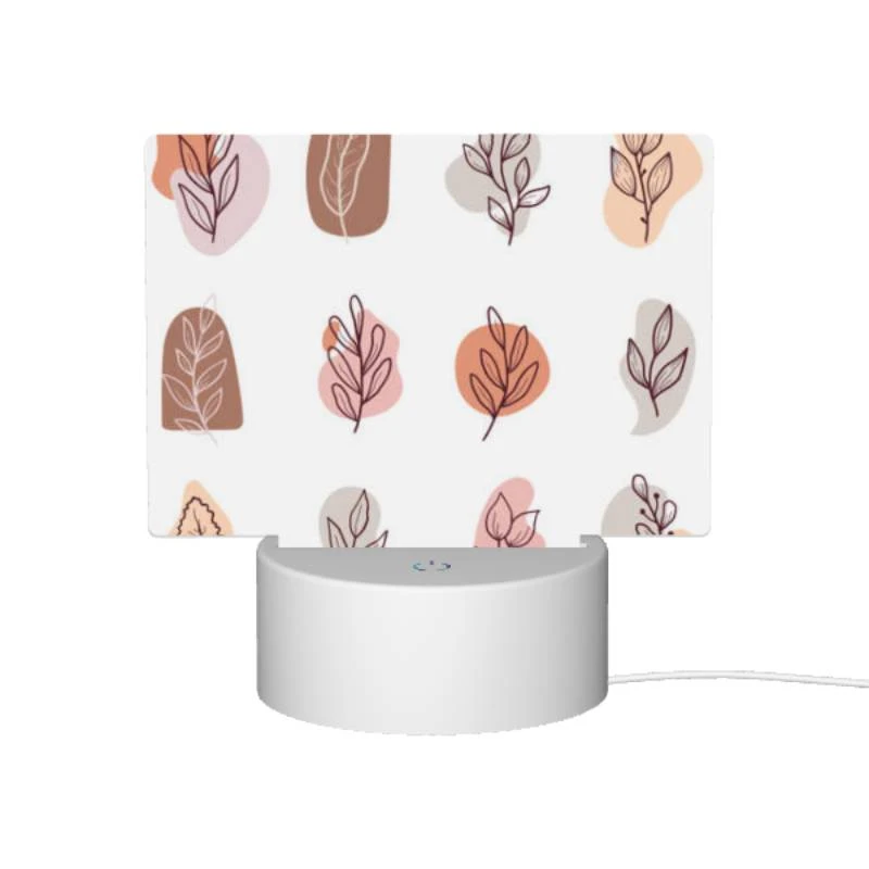 Rectangular Acrylic Night Light, A collection of leaves in different colors. Rectangular Acrylic Night Light, A Collection Of Leaves In Different Colors. -Pattern Night Light 06a676e0c0b562382a129d88c1cebdb57fc67033