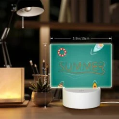 Rectangular Acrylic Night Light, A Colorful Illustration Of A Boat 7 Rectangular Acrylic Night Light, A Colorful Illustration Of A Boat -Pattern Night Light 06c53f977290ca3ba5bf66812a6433951e4d3270