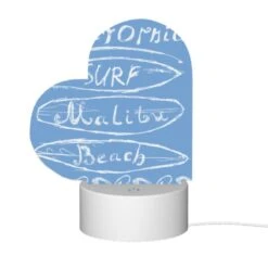 Love Acrylic Night Light, A Blue Sign That Says California Surf Malibu Beach. 11 Love Acrylic Night Light, A Blue Sign That Says California Surf Malibu Beach. -Pattern Night Light 072b8ac56ec8229d81e893de86315f1b5f754573