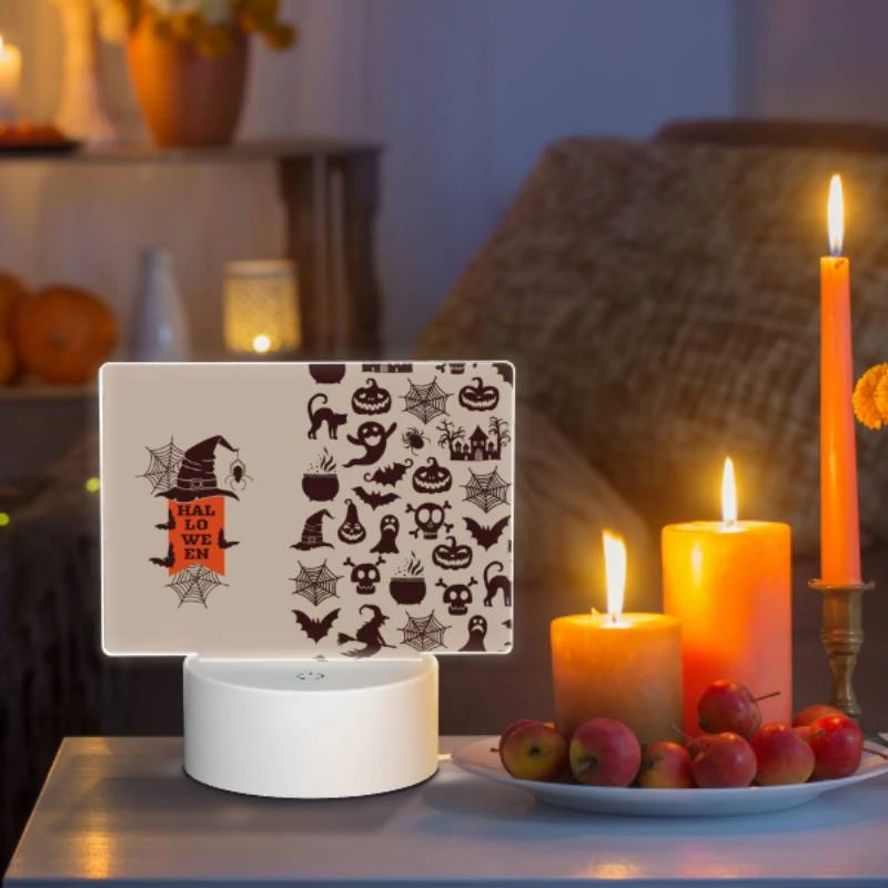 Rectangular Acrylic Night Light, A poster with a wizard and a bowl of soup on it. Rectangular Acrylic Night Light, A Poster With A Wizard And A Bowl Of Soup On It. -Pattern Night Light 07cdaf66b6cb7a37dc1fb894ebd563d01dc1e0ab