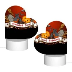 Love Acrylic Night Light, A Halloween Sign With A Cat And A Pumpkin On It. -Pattern Night Light 089a410ff1cb399e1dccc9f767eccea69082c0c5