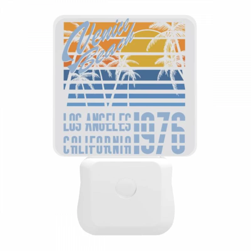 Night Light, A poster advertising a beach in Los Angeles from 1976. Night Light, A Poster Advertising A Beach In Los Angeles From 1976. -Pattern Night Light 0a321f0c6b02bc688806add8d0972545309ac53e