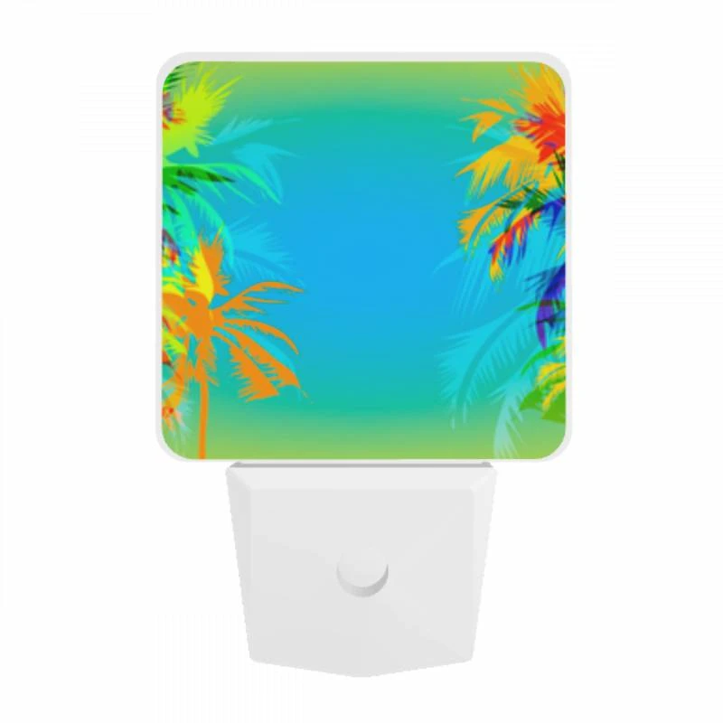 Night Light, Two palm trees are on a blue background. Night Light, Two Palm Trees Are On A Blue Background. -Pattern Night Light 0a3ae64586095c3a98ae75970523a0d6875f79c7