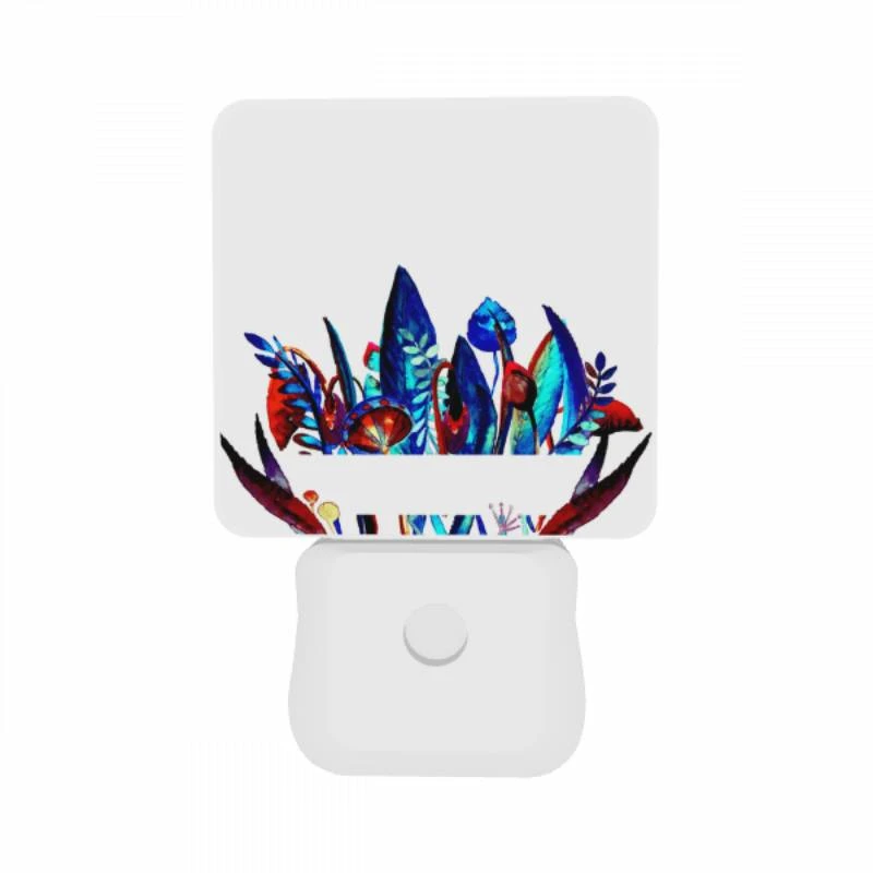 Night Light Set of 2, A colorful painting of a bowl of flowers. Night Light Set Of 2, A Colorful Painting Of A Bowl Of Flowers. -Pattern Night Light 0a7c4df7b1c8d94e5c18c53e27f7769699ae85eb