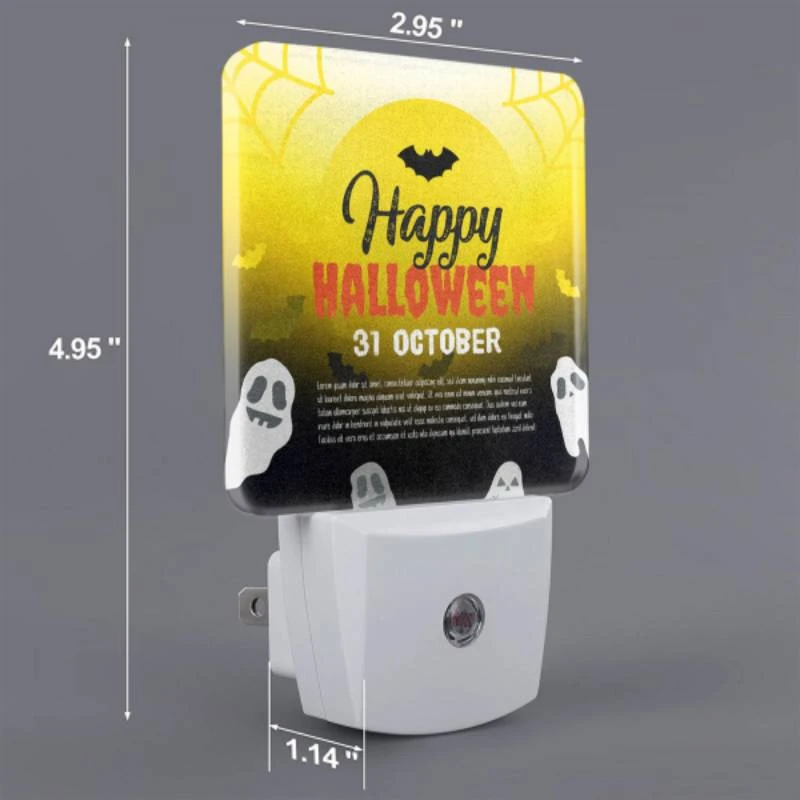 Night Light Set of 2, A poster advertising a Halloween event on October 31st. Night Light Set Of 2, A Poster Advertising A Halloween Event On October 31st. -Pattern Night Light 0ae3f632305107272171fdcaea44261ee53e751f