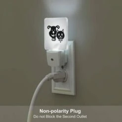 Night Light, A Black And White Dog And A Black Cat Are Sitting Next To Each Other. 5 Night Light, A Black And White Dog And A Black Cat Are Sitting Next To Each Other. -Pattern Night Light 0b1f66b1d4748527dfb98d9a88cd5bf78b3909bd