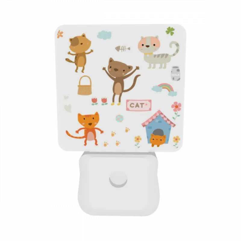 Night Light Set of 2, A collection of cartoon animals Night Light Set Of 2, A Collection Of Cartoon Animals -Pattern Night Light 0d671b2f1bca5c79ace738aeeb5d8e460922107c
