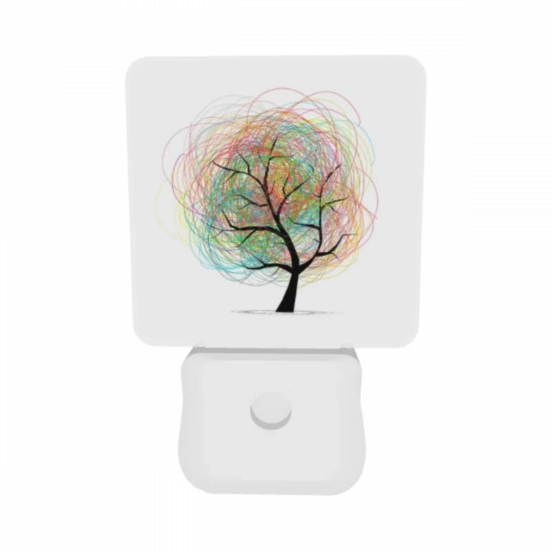 Night Light Set of 2, A tree with many branches and a few leaves. Night Light Set Of 2, A Tree With Many Branches And A Few Leaves. -Pattern Night Light 0dbd5f9f11913db72f23b3b2e566110e16d5b163