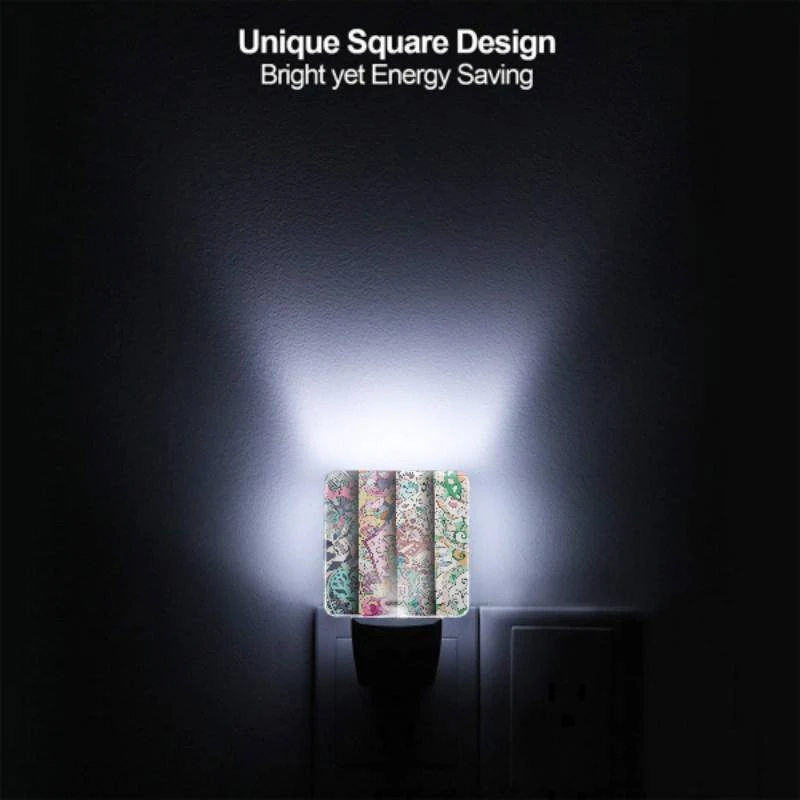 Night Light, Three colorful designs are displayed on a row. Night Light, Three Colorful Designs Are Displayed On A Row. -Pattern Night Light 0eebf5582f8b8f710fd719db5cb4aa24cd1f9929