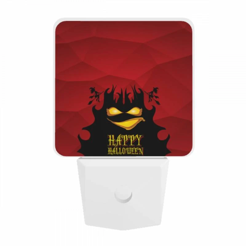 Night Light, A red background with a happy halloween sign. Night Light, A Red Background With A Happy Halloween Sign. -Pattern Night Light 0f3de72e962932ad35f502ec9d3d4ff617ff0000