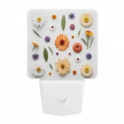 Night Light, A Variety Of Flowers Are Arranged On A White Background. 9 Night Light, A Variety Of Flowers Are Arranged On A White Background. -Pattern Night Light 0f9bc7846a54390b51ad01d576445c41aec2cd50