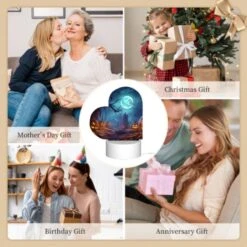 Love Acrylic Night Light, A Night Scene With A Full Moon And A Bunch Of Pumpkins. -Pattern Night Light 0fab2032b4c3e11c395354b748242fb0a15d1887