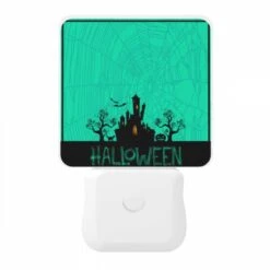 Night Light, A Spooky Halloween Scene With A Castle And Spiders. 10 Night Light, A Spooky Halloween Scene With A Castle And Spiders. -Pattern Night Light 0fccc27df8b426d9c6b8167d10152dc53f24a389