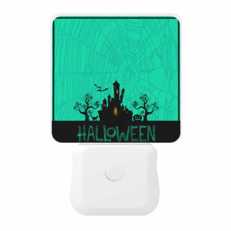 Night Light, A spooky Halloween scene with a castle and spiders. Night Light, A Spooky Halloween Scene With A Castle And Spiders. -Pattern Night Light 0fccc27df8b426d9c6b8167d10152dc53f24a389