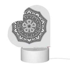 Love Acrylic Night Light, A Black And White Drawing Of A Flower. 11 Love Acrylic Night Light, A Black And White Drawing Of A Flower. -Pattern Night Light 0ff2554c5c3547458f9432c31afe1ce1b64b8e76
