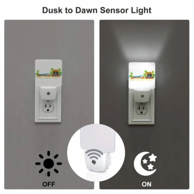 Night Light Set of 2, A beach bar with a man standing behind it. Night Light Set Of 2, A Beach Bar With A Man Standing Behind It. -Pattern Night Light 111e4efbb27acf734e1df04214f8f46735f1353c