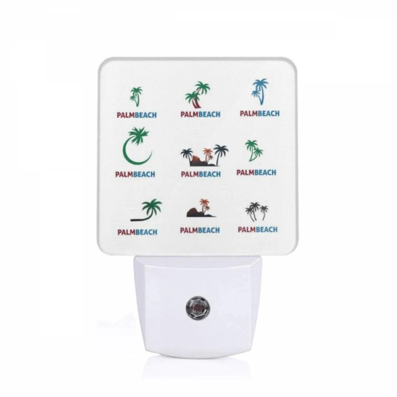 Night Light, Six different colored palm trees are shown in a row. Night Light, Six Different Colored Palm Trees Are Shown In A Row. -Pattern Night Light 11cb026333259ee277acf7f240659821c7eac3f8