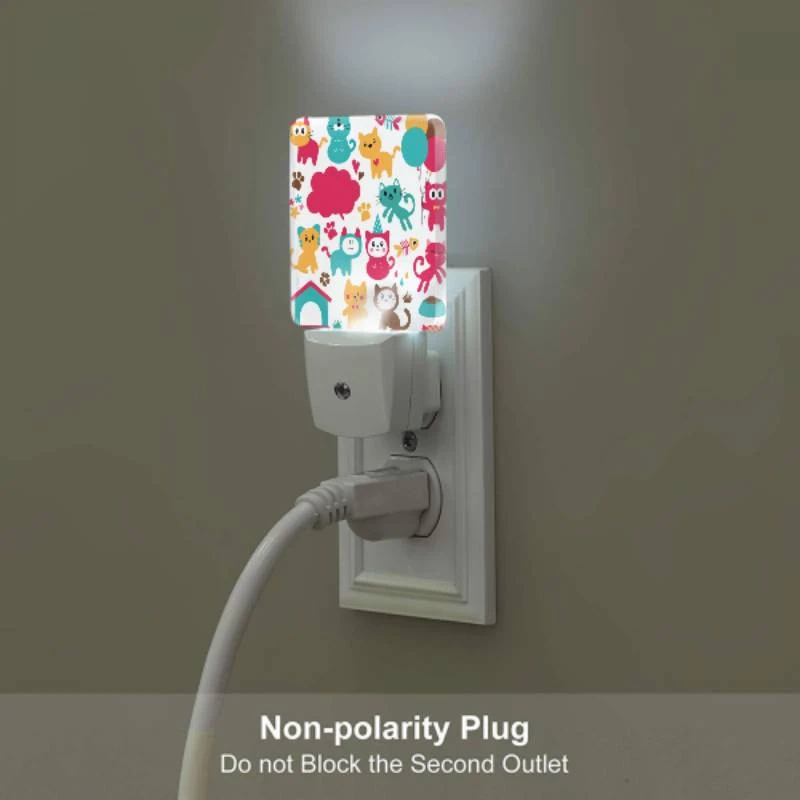 Night Light Set of 2, A collection of cute cat illustrations. Night Light Set Of 2, A Collection Of Cute Cat Illustrations. -Pattern Night Light 12a35454f667bb2dfc20da5dfd84a51e59f4019b