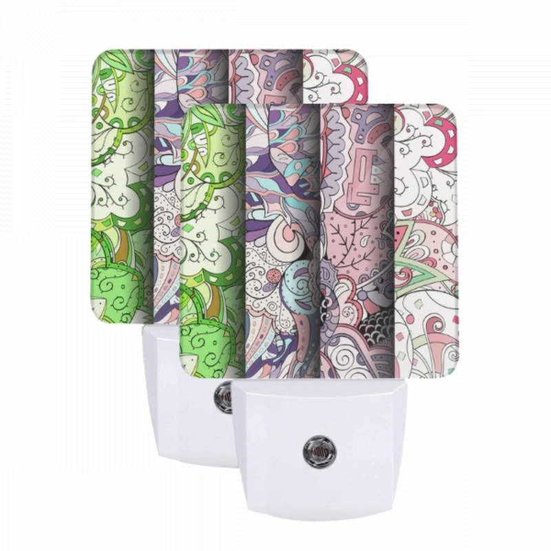 Night Light Set of 2, Three colorful designs of a person's arm are displayed. Night Light Set Of 2, Three Colorful Designs Of A Person's Arm Are Displayed. -Pattern Night Light 140be91c1010f11e6d89e8e8a61e3f97d839c7a6