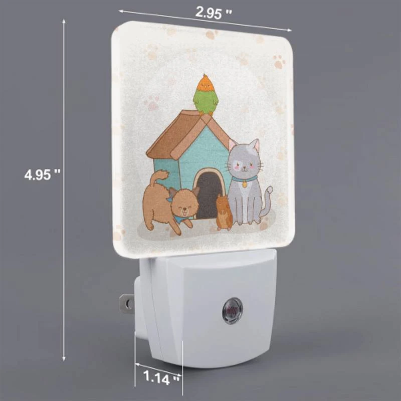 Night Light Set of 2, A cat Night Light Set Of 2, A Cat -Pattern Night Light 174a18afa1be025687d01555e0a908f62d10722f
