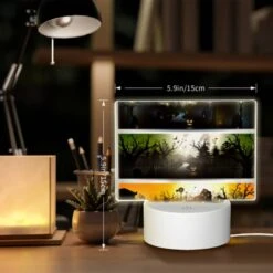Rectangular Acrylic Night Light, Three Different Colored Pictures Of A Haunted House. 7 Rectangular Acrylic Night Light, Three Different Colored Pictures Of A Haunted House. -Pattern Night Light 1901c30730d41c9e17c9d9bf00aa36b507248063