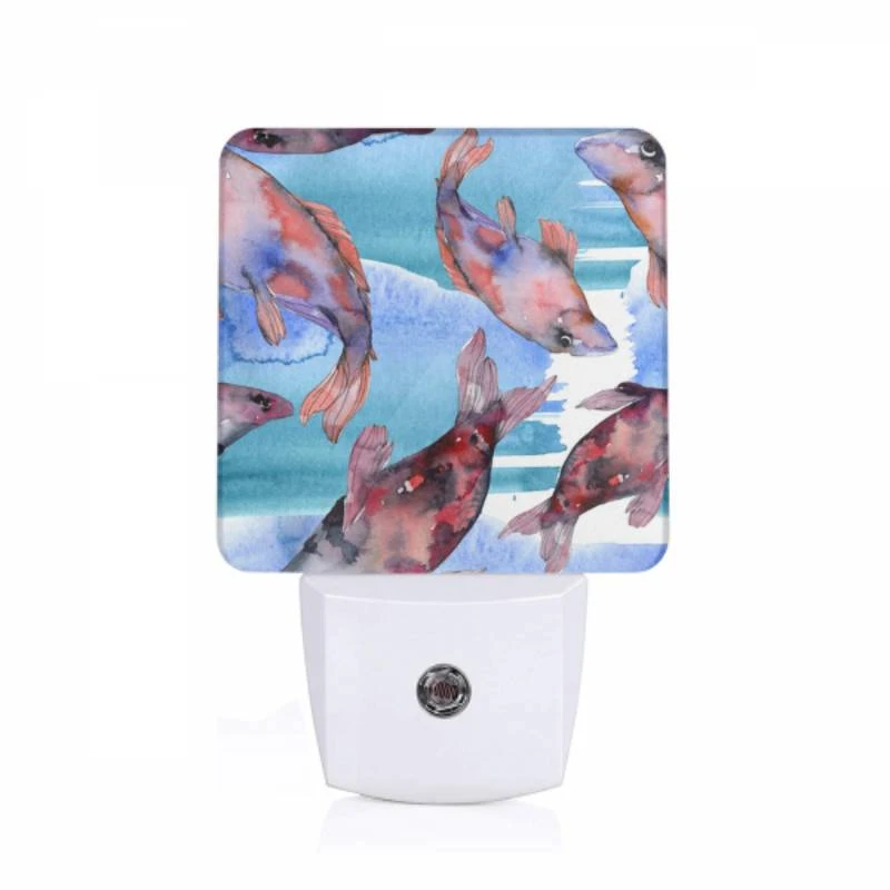 Night Light, A group of fish swimming in the water. Night Light, A Group Of Fish Swimming In The Water. -Pattern Night Light 194080f977c717f8724d12082d0cbb7844a11ee8