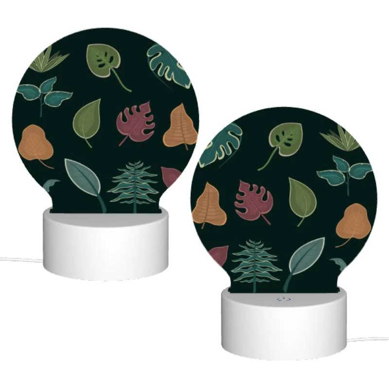 Round Acrylic Night Light, A collection of different leaf designs. Round Acrylic Night Light, A Collection Of Different Leaf Designs. -Pattern Night Light 19542aabcf18ff97f3a49f8e123eb384a99fefb6