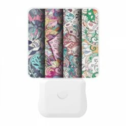 Night Light, Three Colorful Designs Are Displayed On A Row. 10 Night Light, Three Colorful Designs Are Displayed On A Row. -Pattern Night Light 19a79a89cad3a26920a172523112ee22015d1154
