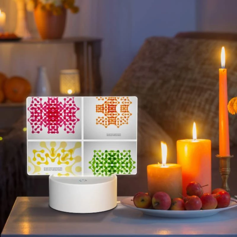 Rectangular Acrylic Night Light, Four different colored geometric patterns. Rectangular Acrylic Night Light, Four Different Colored Geometric Patterns. -Pattern Night Light 19f1d4f6ede21963853a94ee3f9d41d3f25e3591