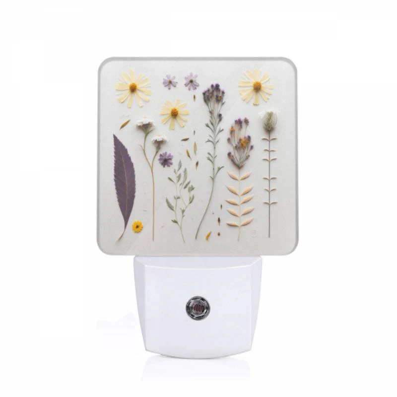 Night Light, A collection of flowers and leaves on a white background. Night Light, A Collection Of Flowers And Leaves On A White Background. -Pattern Night Light 1a0c3863e856d9cdd0894da822c65041d85ac963