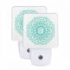 Night Light Set Of 2, A Blue And Green Flower Design. 1 Night Light Set Of 2, A Blue And Green Flower Design. -Pattern Night Light 1b8840ef2cc8dd5512f2c5828c17015a7d05fb2c