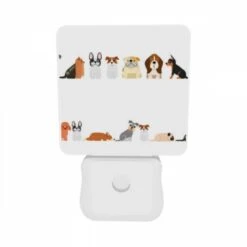 Night Light Set Of 2, A Series Of Dogs In Different Poses. 9 Night Light Set Of 2, A Series Of Dogs In Different Poses. -Pattern Night Light 1d451edba08571fc4006b664df32c2b1e9872d96