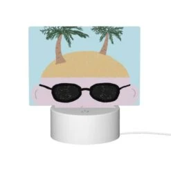 Rectangular Acrylic Night Light, A Cartoon Drawing Of A Man With Sunglasses And A Shaggy Haircut. 11 Rectangular Acrylic Night Light, A Cartoon Drawing Of A Man With Sunglasses And A Shaggy Haircut. -Pattern Night Light 1ddfe70e541a0fbe44aa6db508eb075ba3b18af1
