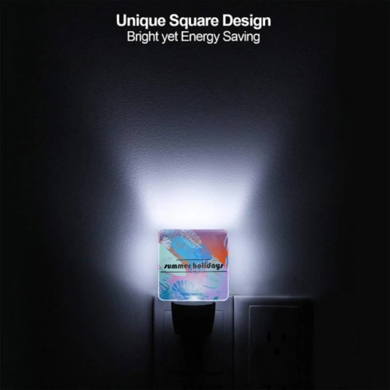 Night Light, A colorful image of a palm tree with the words "Summer Holidays" written on it. Night Light, A Colorful Image Of A Palm Tree With The Words "Summer Holidays" Written On It. -Pattern Night Light 1e9ec177e910bd13c4d72c19238145b890878761