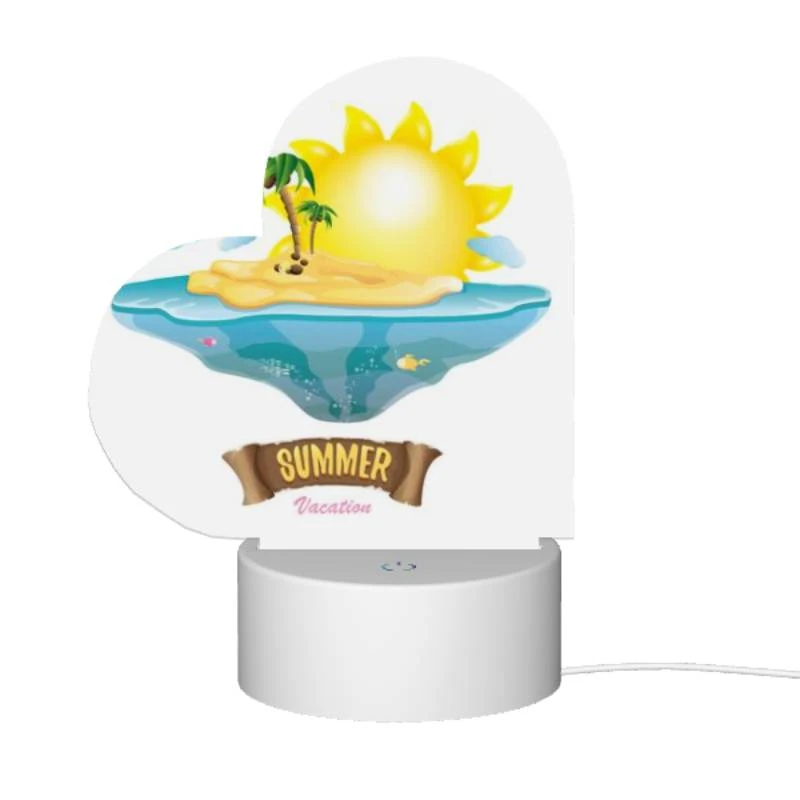 Love Acrylic Night Light, A cartoon of a tropical island with a sun and palm trees. Love Acrylic Night Light, A Cartoon Of A Tropical Island With A Sun And Palm Trees. -Pattern Night Light 1f58327c2977947989e2e5472b23ef9afdfba6eb