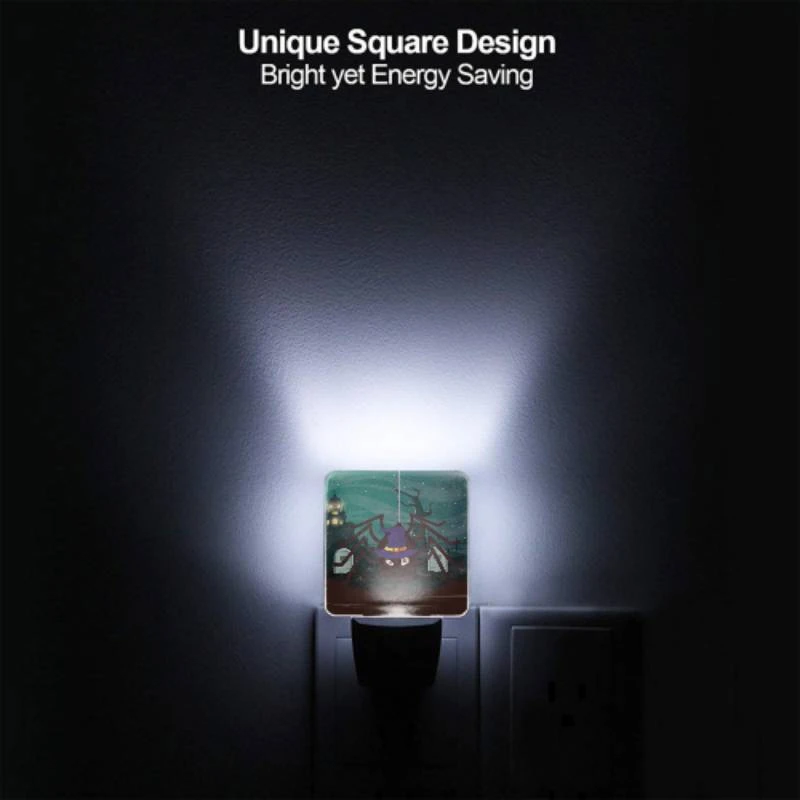 Night Light, A spider with a witch's hat on its head is hanging from a rope. Night Light, A Spider With A Witch's Hat On Its Head Is Hanging From A Rope. -Pattern Night Light 1fa37ca926a9ffde8eedb766ecf1ee5f3e2b8c98