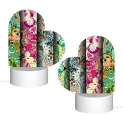 Love Acrylic Night Light, Four Different Colored Paintings Of Flowers. 3 Love Acrylic Night Light, Four Different Colored Paintings Of Flowers. -Pattern Night Light 201036bd93ef681713b72934c3e3727be4d84da9