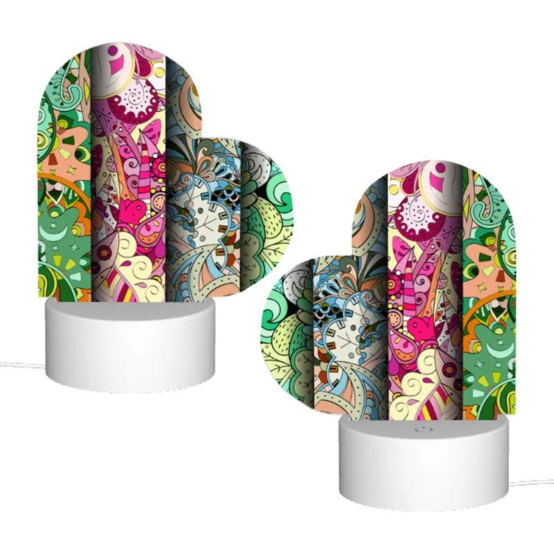 Love Acrylic Night Light, Four different colored paintings of flowers. Love Acrylic Night Light, Four Different Colored Paintings Of Flowers. -Pattern Night Light 201036bd93ef681713b72934c3e3727be4d84da9