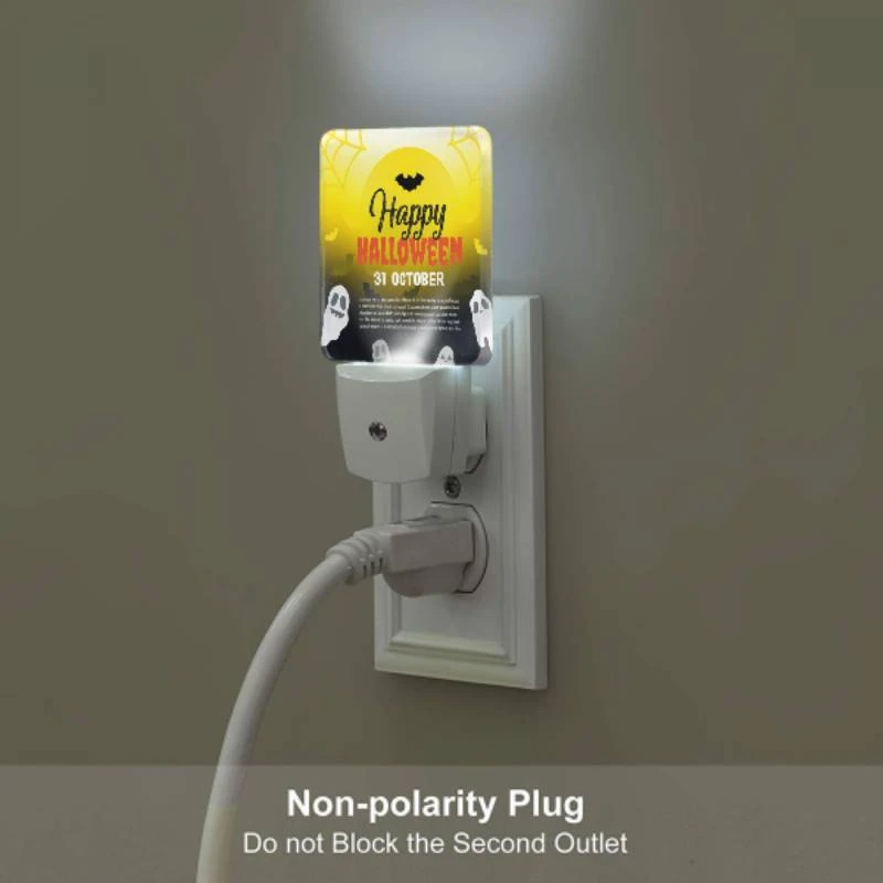 Night Light Set of 2, A poster advertising a Halloween event on October 31st. Night Light Set Of 2, A Poster Advertising A Halloween Event On October 31st. -Pattern Night Light 208cffaf640be9df78549c0f88f8801e2421b890