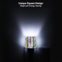 Night Light Set Of 2, Four Different Colored Designs Of A Clock. 5 Night Light Set Of 2, Four Different Colored Designs Of A Clock. -Pattern Night Light 20f2e9872e6326b24102cc5ea1134ced888b9e93