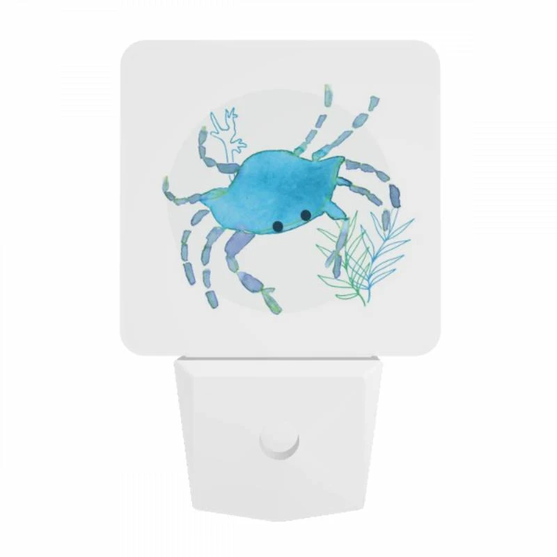 Night Light, A blue crab with green legs and antennae. Night Light, A Blue Crab With Green Legs And Antennae. -Pattern Night Light 2115a1658777530c2eb2dd6af4ecdf325e4f3352