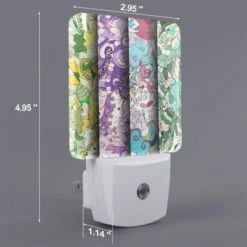 Night Light Set Of 2, Four Different Colored Designs Of A Clock. 3 Night Light Set Of 2, Four Different Colored Designs Of A Clock. -Pattern Night Light 212ba9d29de74072cb8b9d734a0bd30009940fde